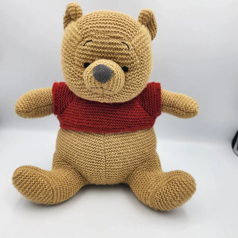 Disney Parks Winnie The Pooh Knit Plush Toy
